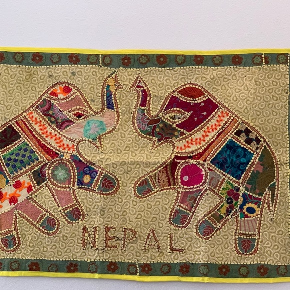 Vintage Patchwork Tapestry Wall Hanging - Picture 2 of 6